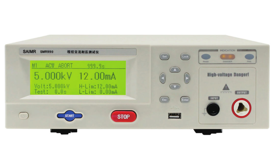 Высоковольтный изоляционный тестер с разрешением тока 1uA Hi Pot Meter с интерфейсом I/O